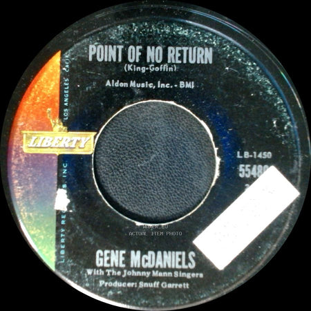 Gene Mcdaniels - Point Of No Return / Warmer Than A Whisper side A