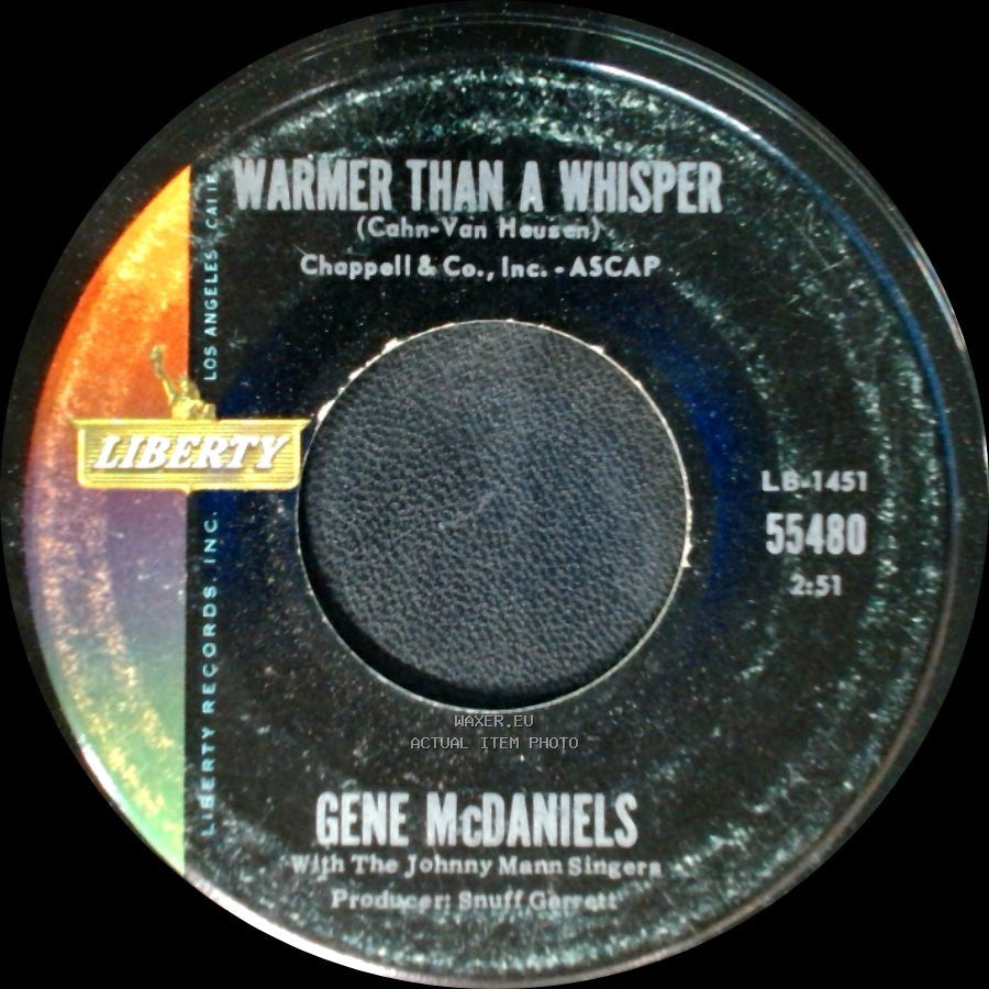 Gene Mcdaniels - Point Of No Return / Warmer Than A Whisper side B