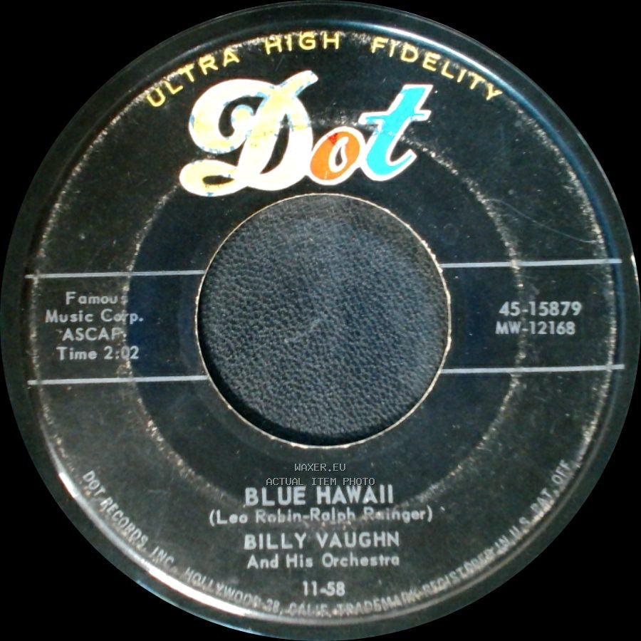 Billy Vaughn And His Orchestra - Tico Tico / Blue Hawaii side B