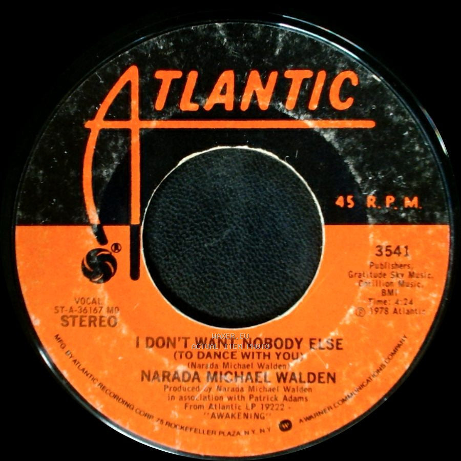 Narada Michael Walden - Will You Ever Know / I Don't Want Nobody Else (To Dance With You) side B