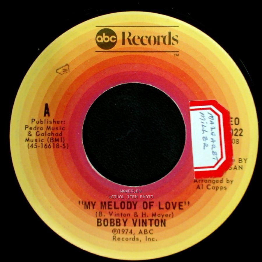 Bobby Vinton - My Melody Of Love / "I'll Be Loving You" side A