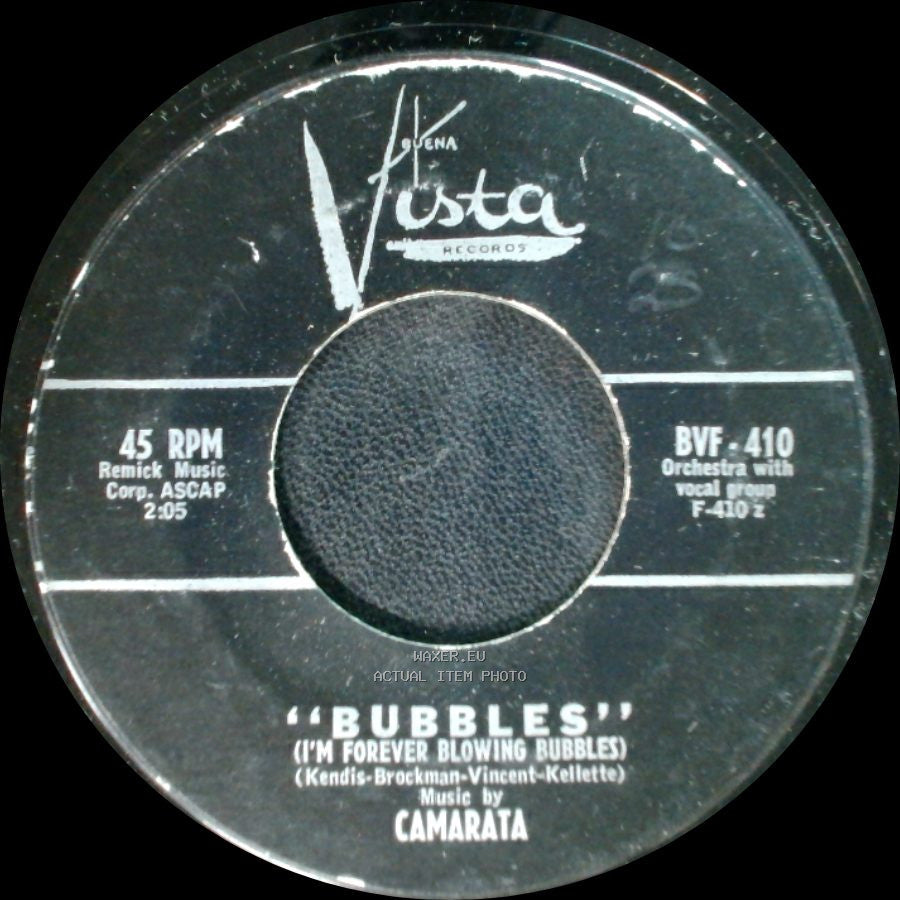 Camarata - Bubbles (I'm Forever Blowing Bubbles) / In Search Of The Castaways side A