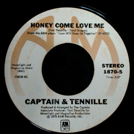Captain & Tennille - Honey Come Love Me / Muskrat Love side A
