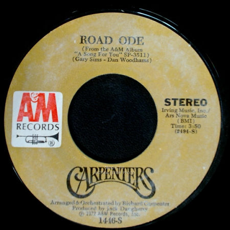 Carpenters - Yesterday Once More / Road Ode side B