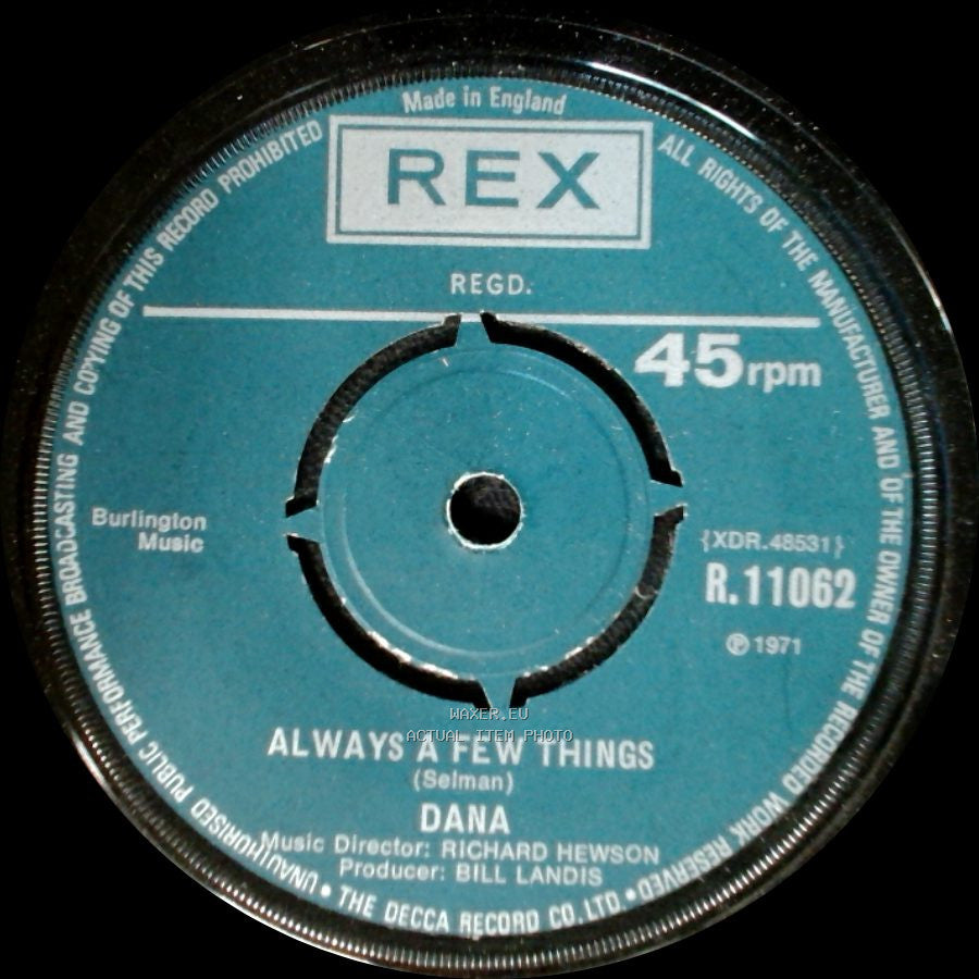 Dana - Always A Few Things / Who Put The Lights Out side A