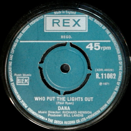 Dana - Always A Few Things / Who Put The Lights Out side B