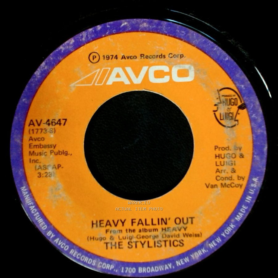 The Stylistics / The Stylistics Featuring Airrion Love - Heavy Fallin' Out / Go Now side A