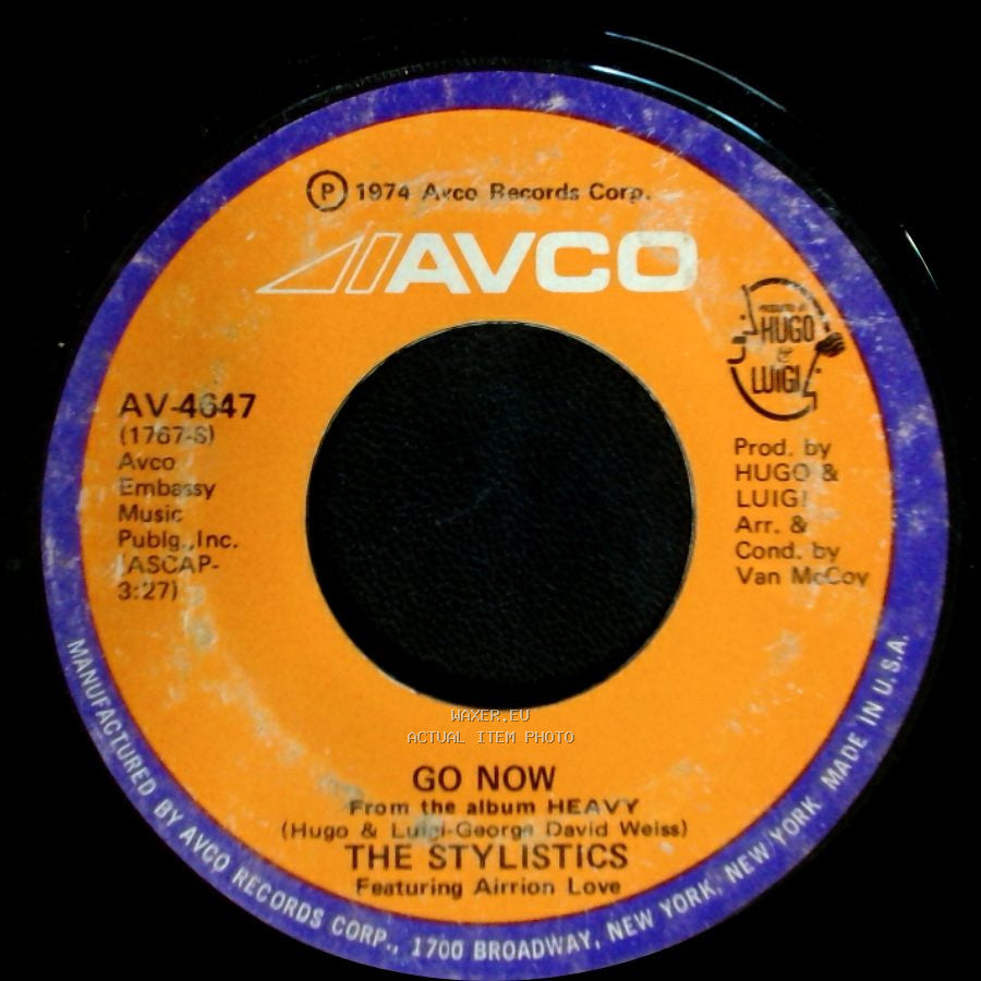 The Stylistics / The Stylistics Featuring Airrion Love - Heavy Fallin' Out / Go Now side B