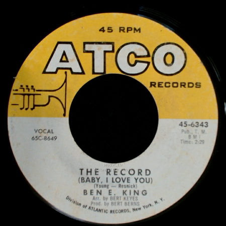 Ben E. King - The Record (Baby, I Love You) / The Way You Shake It side A