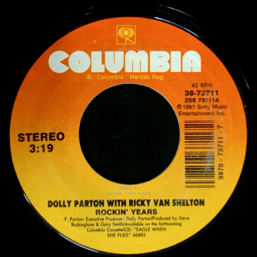 Dolly Parton With Ricky Van Shelton / Dolly Parton - Rockin' Years / What A Heartache side A
