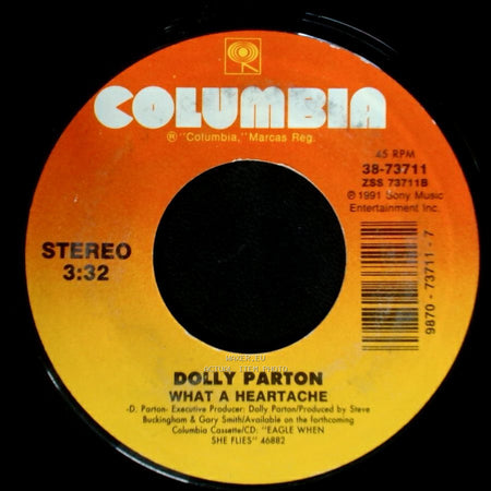 Dolly Parton With Ricky Van Shelton / Dolly Parton - Rockin' Years / What A Heartache side B