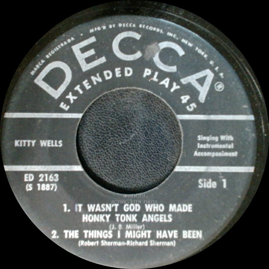 Kitty Wells - Unknown Title A / Unknown Title B side A