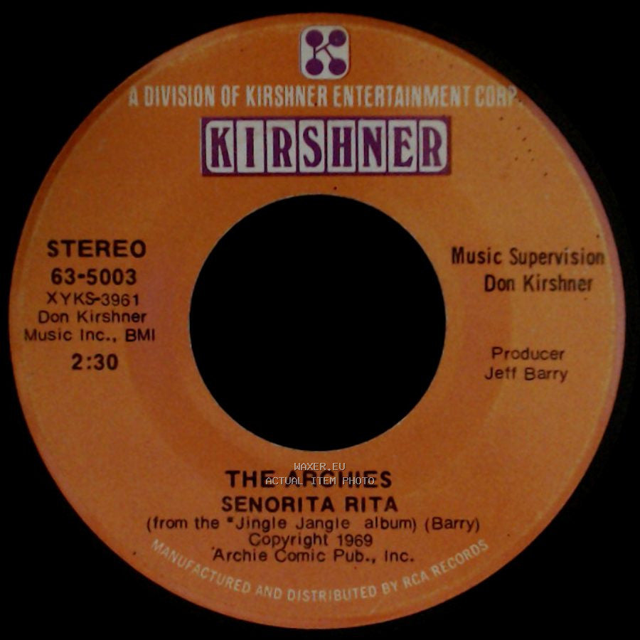 The Archies - Senorita Rita / Who's Your Baby? side A