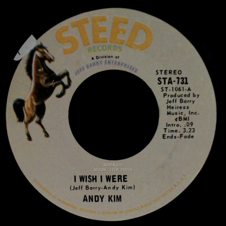 Andy Kim - Walkin' My La De Da / I Wish I Were side B