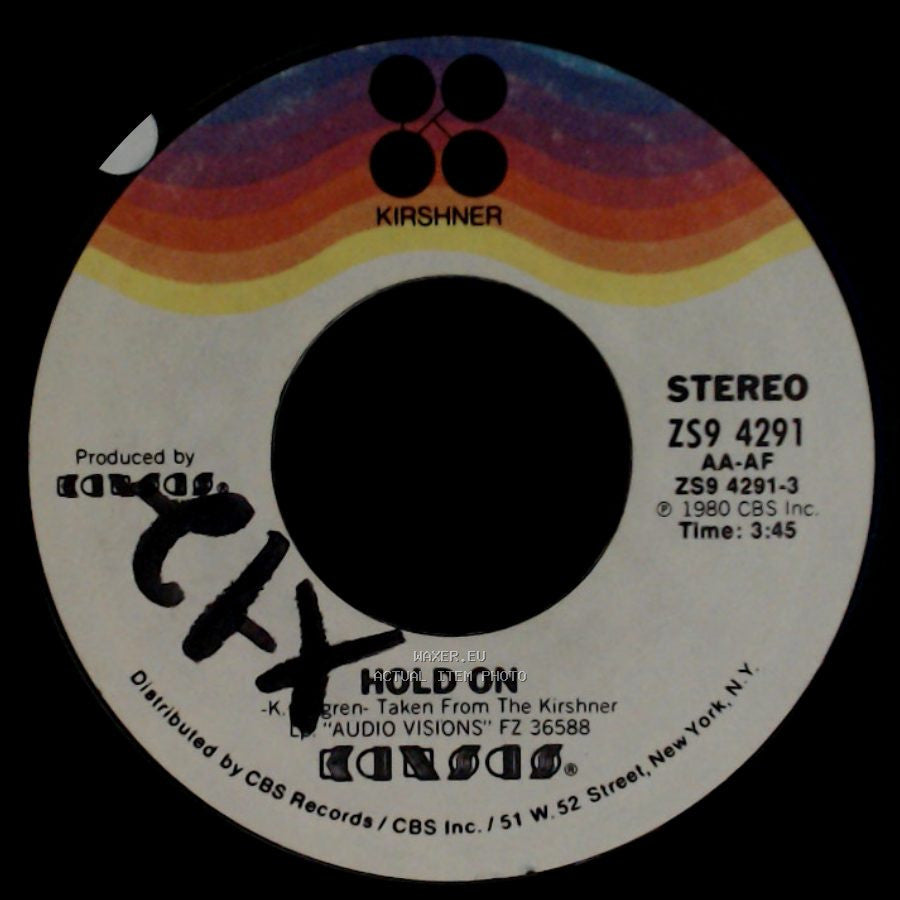 Unknown Artist - Don't Open Your Eyes / Hold On side B