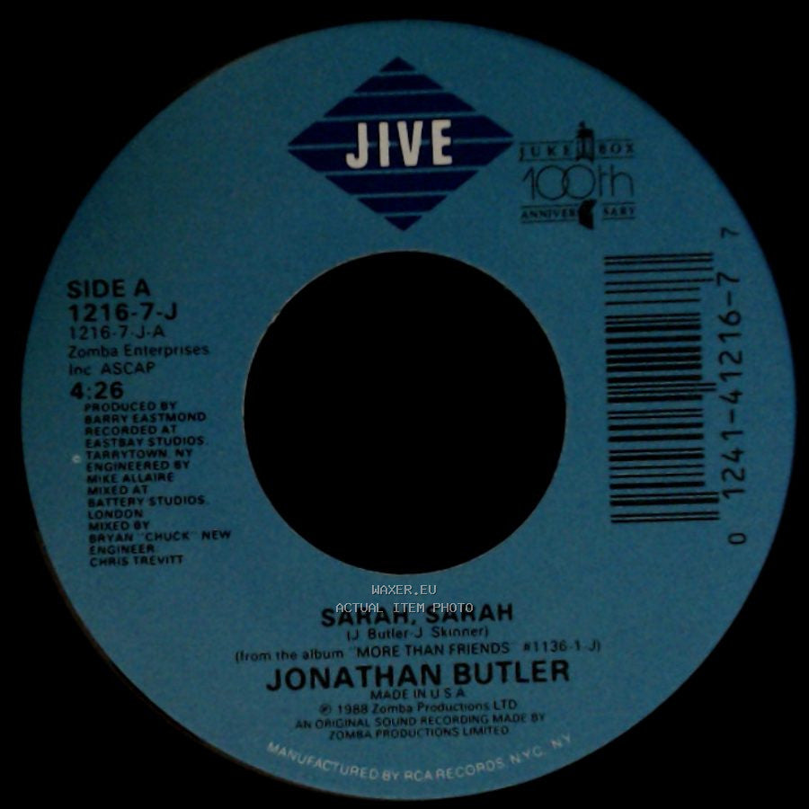 Jonathan Butler - Sarah, Sarah / Sekona side A