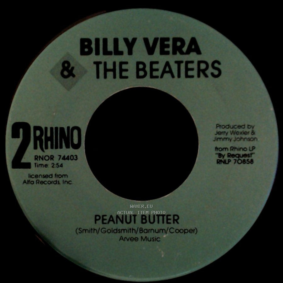 Billy Vera & The Beaters - Peanut Butter / At This Moment side A