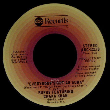 Rufus Featuring Chaka Khan - Dance Wit Me / Everybody's Got An Aura side B