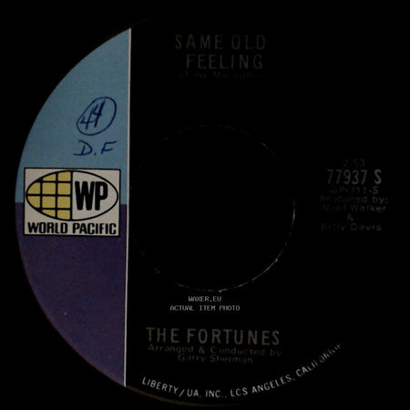 The Fortunes - Lifetime Of Love / Same Old Feeling side B