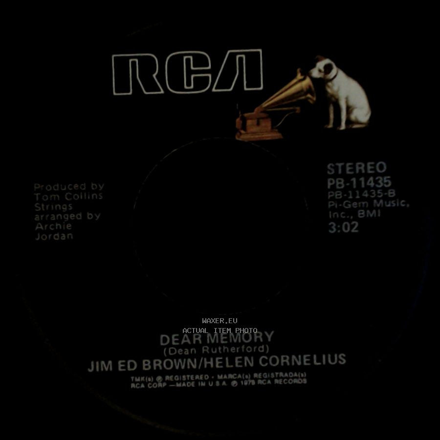 Jim Ed Brown/Helen Cornelius - You Don't Bring Me Flowers / Dear Memory side B