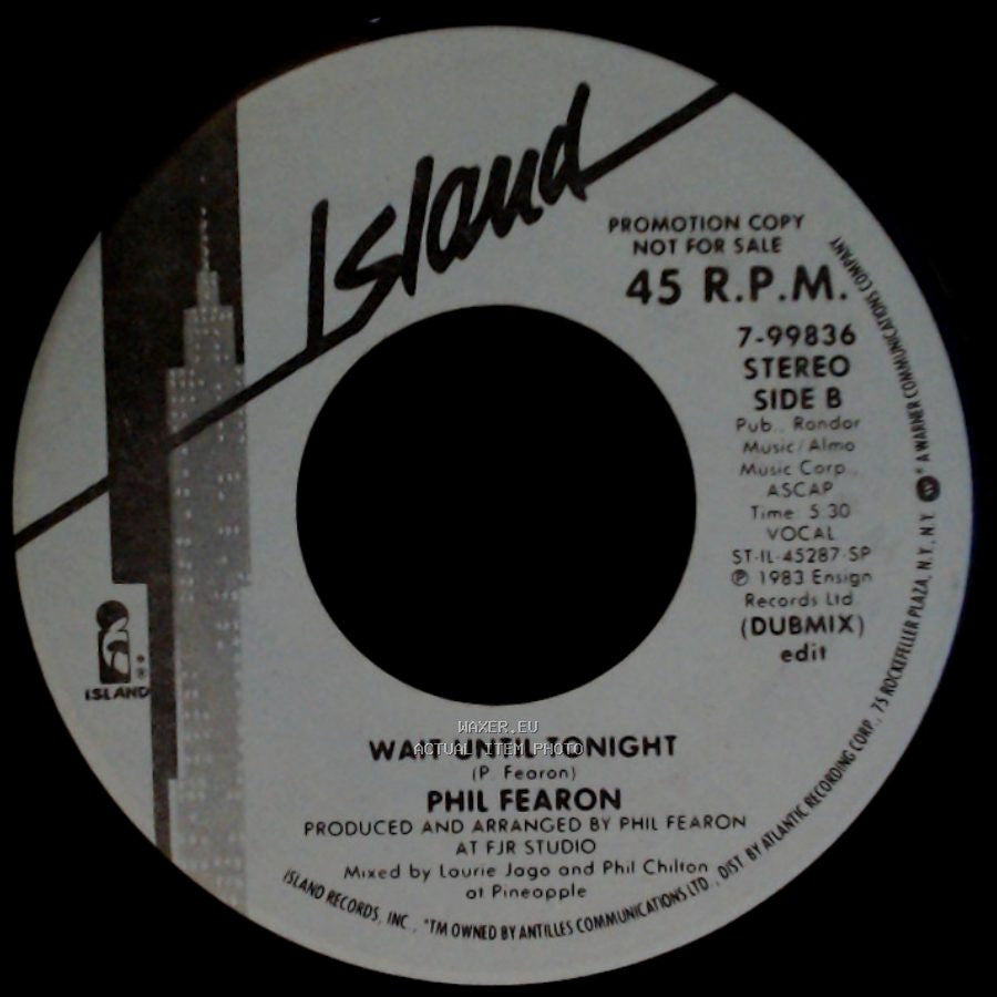 Phil Fearon - Wait Until Tonight (My Love) / Wait Until Tonight side B