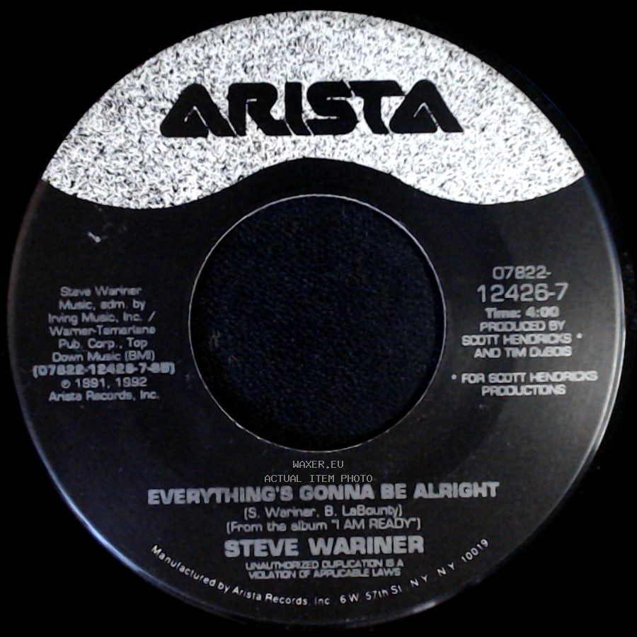 Steve Wariner - A Woman Loves / Everything's Gonna Be Alright side B