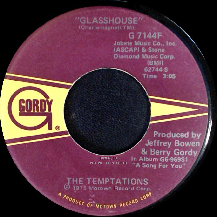 The Temptations - The Prophet / Glasshouse side B