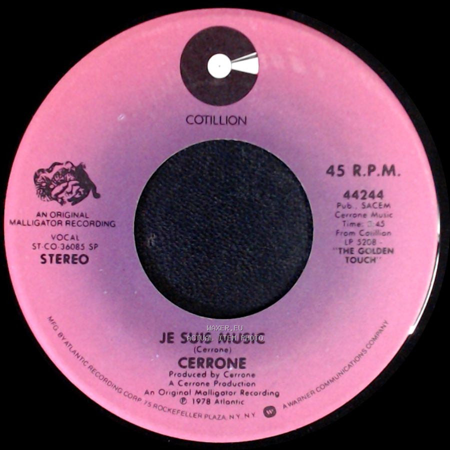 Cerrone - Je Suis Music / Rocket In The Pocket side A