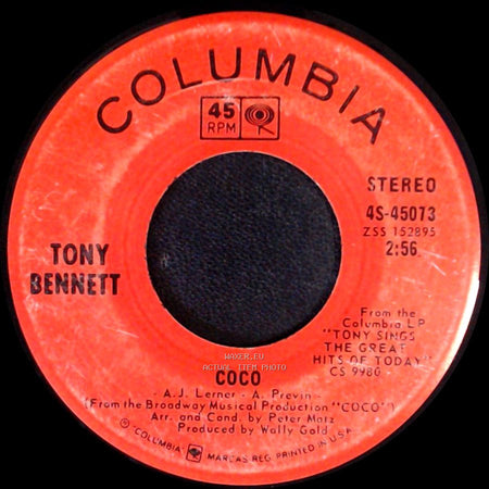 Tony Bennett - Little Green Apples / Coco side B