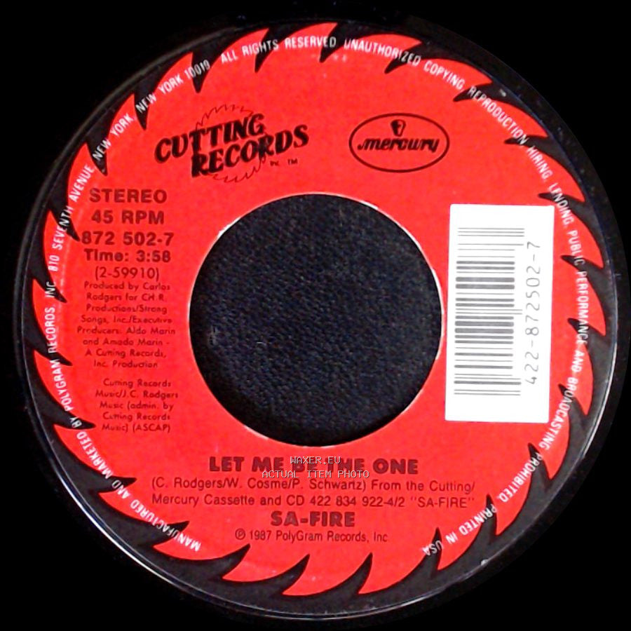 Sa-Fire - Thinking Of You / Let Me Be The One side B