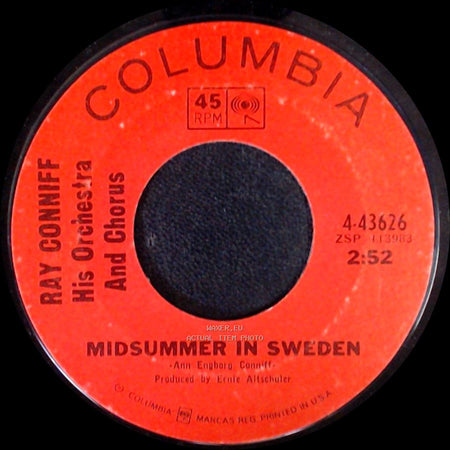 Ray Conniff And The Singers / Ray Conniff His Orchestra And Chorus - Somewhere, My Love / Midsummer In Sweden side B