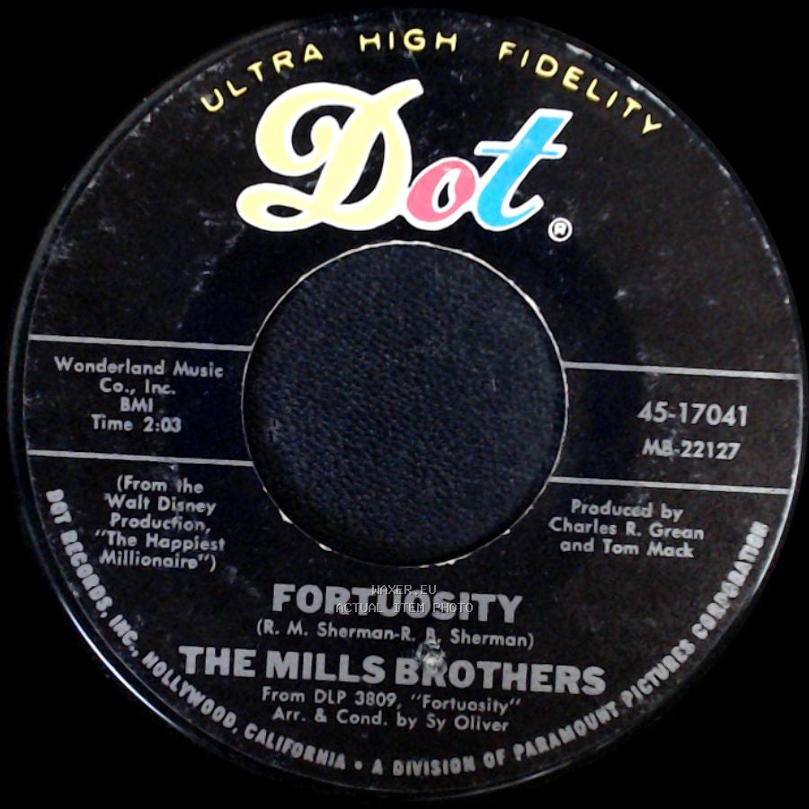 The Mills Brothers - Cab Driver / Fortuosity side B