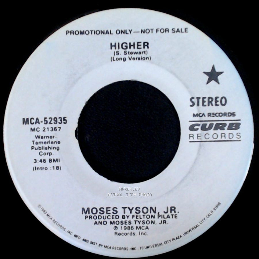 Moses Tyson, Jr. - Higher (Good God Ahmighty) (Short Club Mix) / Higher side B