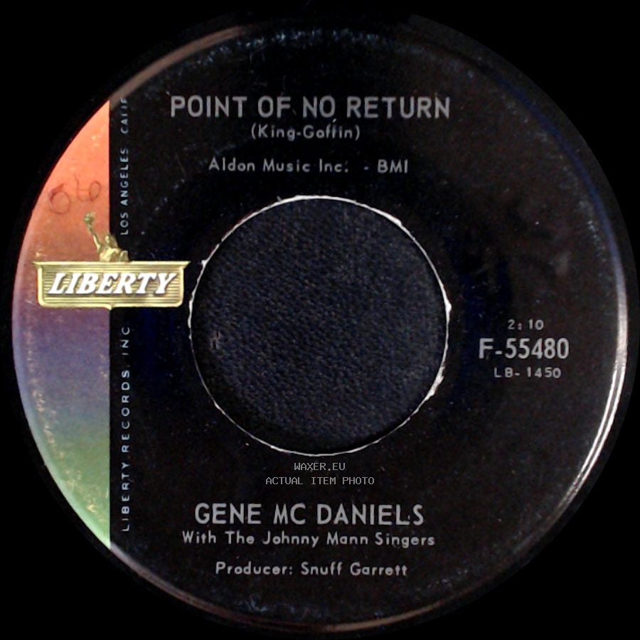 Gene Mc Daniels - Point Of No Return / Warmer Than A Whisper side A