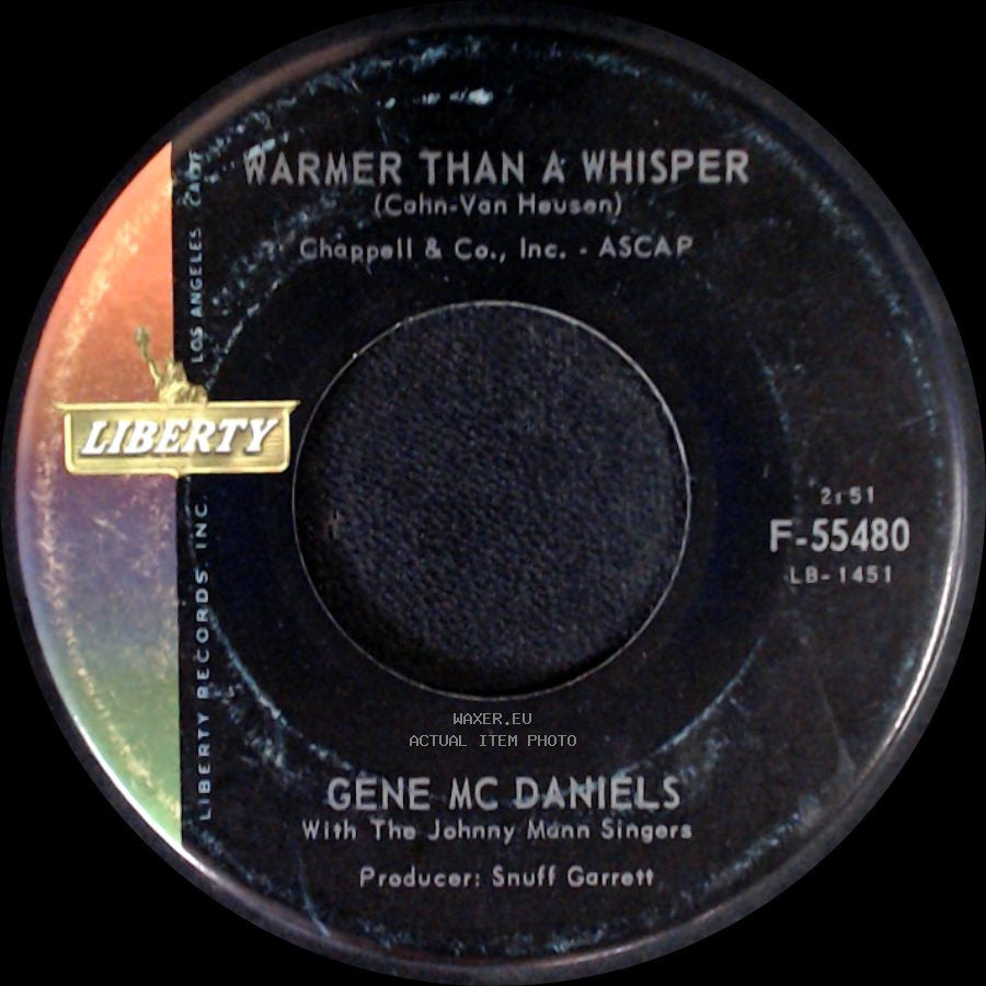 Gene Mc Daniels - Point Of No Return / Warmer Than A Whisper side B
