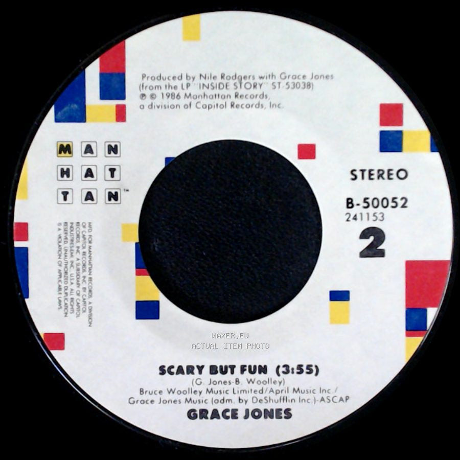 Grace Jones - I'm Not Perfect (But I'm Perfect For You) / Scary But Fun side B