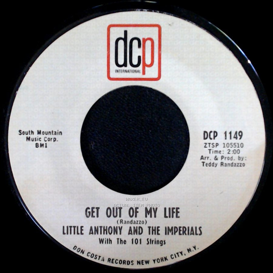 Little Anthony And The Imperials - I Miss You So / Get Out Of My Life side B