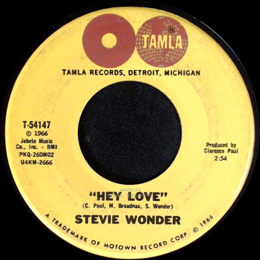 Stevie Wonder - Hey Love / Travlin' Man side A