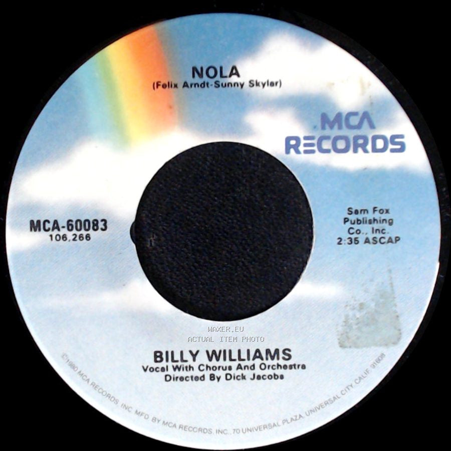 Billy Williams - Nola / I'm Gonna Sit Right Down And Write Myself A Letter side A