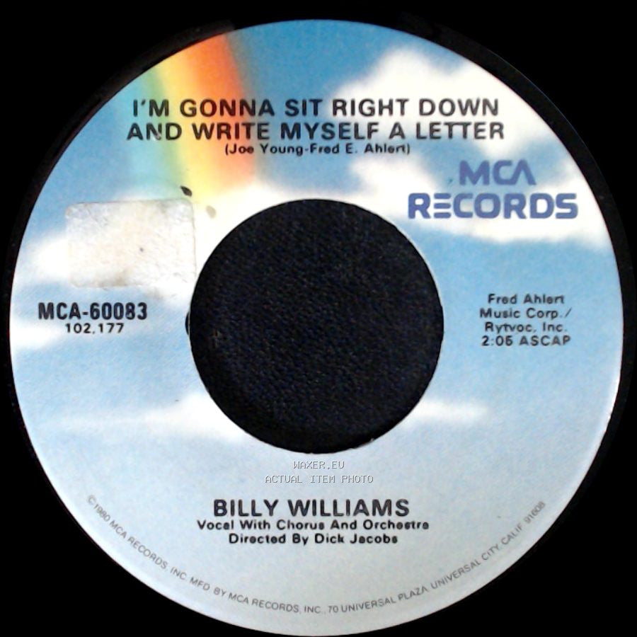 Billy Williams - Nola / I'm Gonna Sit Right Down And Write Myself A Letter side B