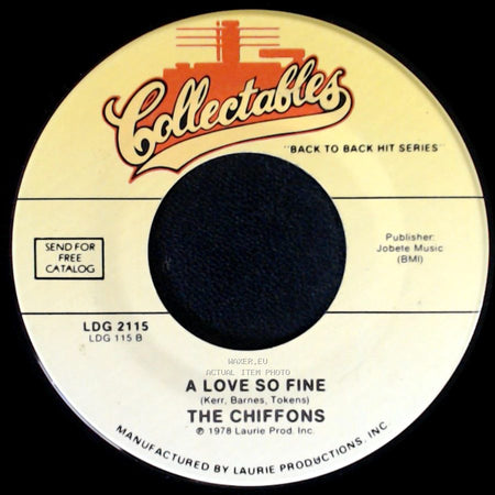 The Chiffons - A Love So Fine / He's So Fine side A