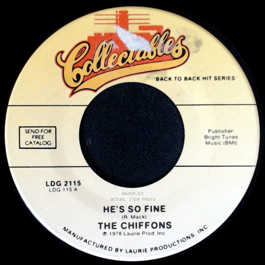 The Chiffons - A Love So Fine / He's So Fine side B