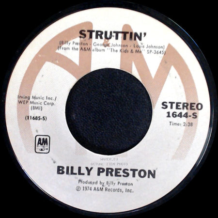 Billy Preston - You Are So Beautiful / Struttin' side B