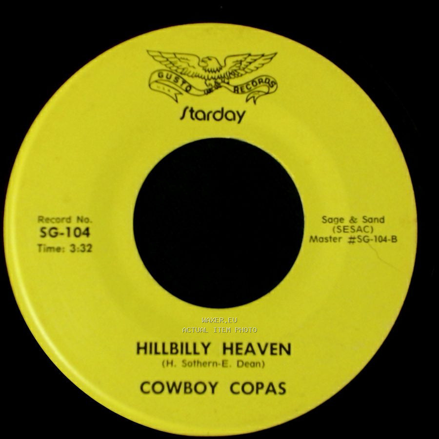 Cowboy Copas - Filipino Baby / Hillbilly Heaven side B