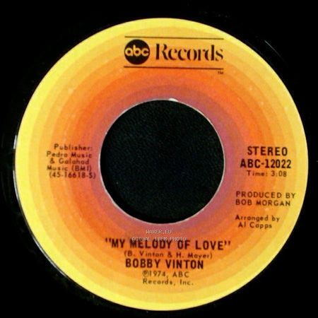 Bobby Vinton - I'll Be Loving You / My Melody Of Love side B