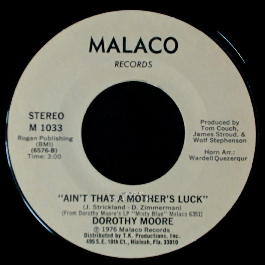 Dorothy Moore - Ain't That A Mother's Luck / Funny How Time Slips Away side A