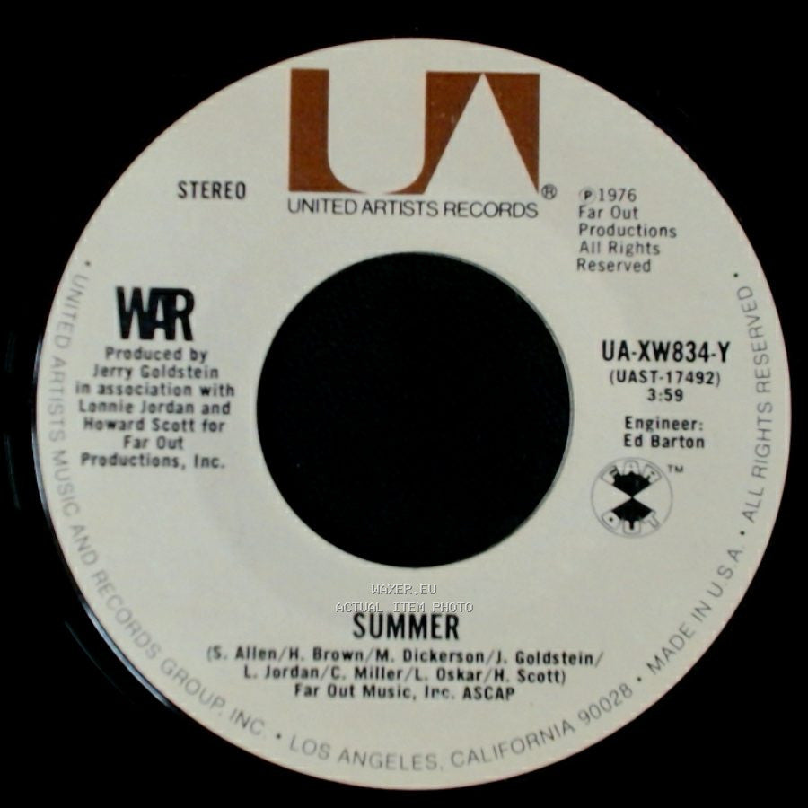 War - Summer / All Day Music side A