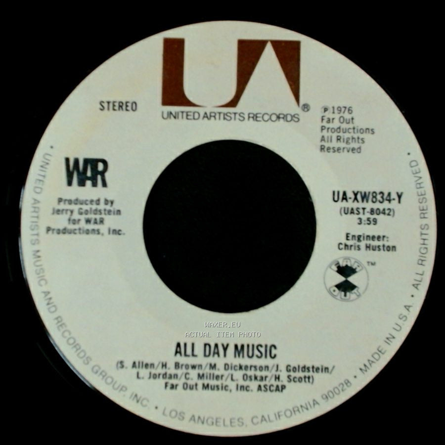 War - Summer / All Day Music side B