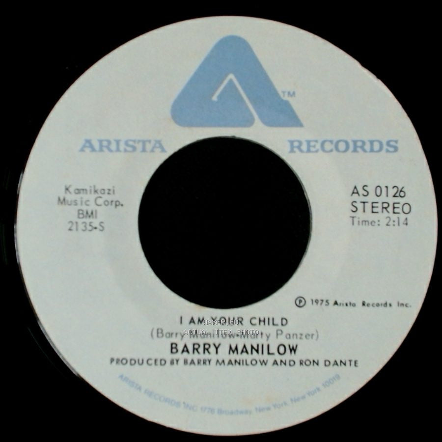 Barry Manilow - Could It Be Magic / I Am Your Child side B