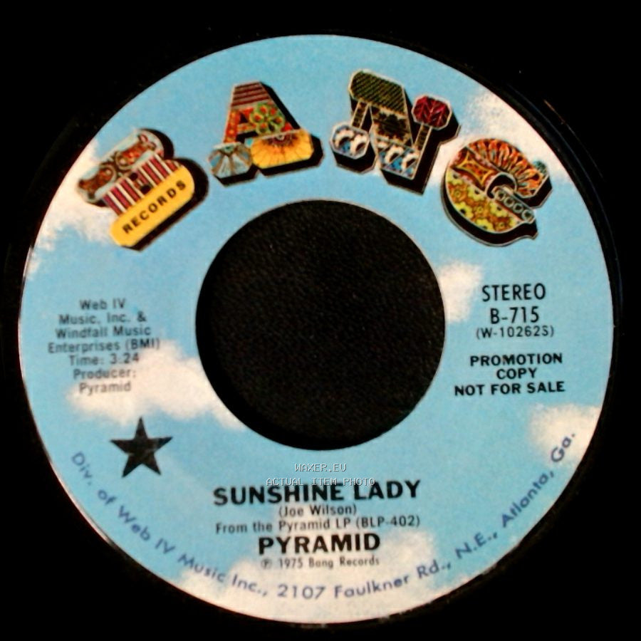 Web Iv / Pyramid - Sunshine Lady / Sunshine Lady side B